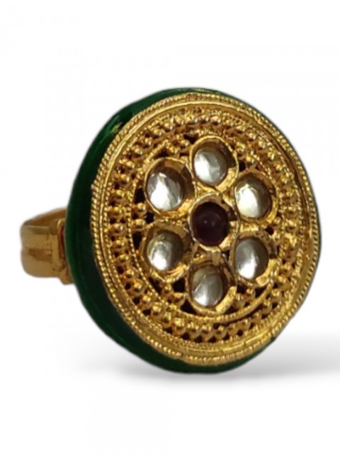 Kundan Finger Ring